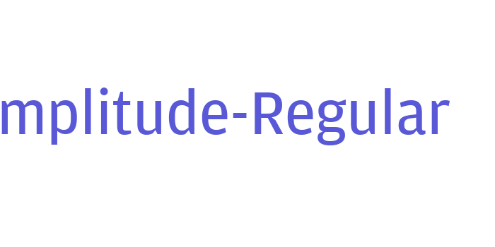 Amplitude-Regular Font Download