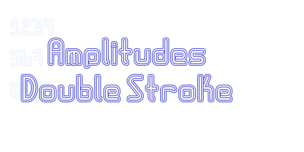 Amplitudes Double Stroke font free