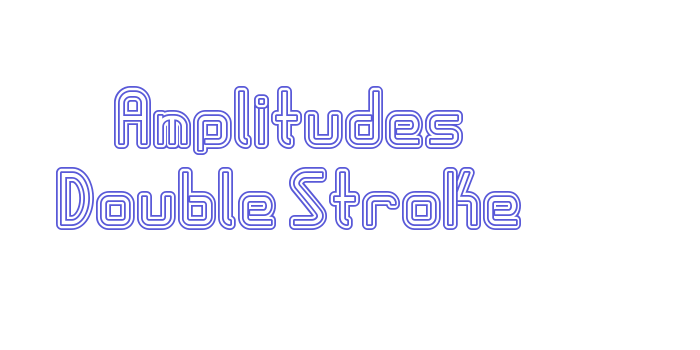 Amplitudes Double Stroke Font Download