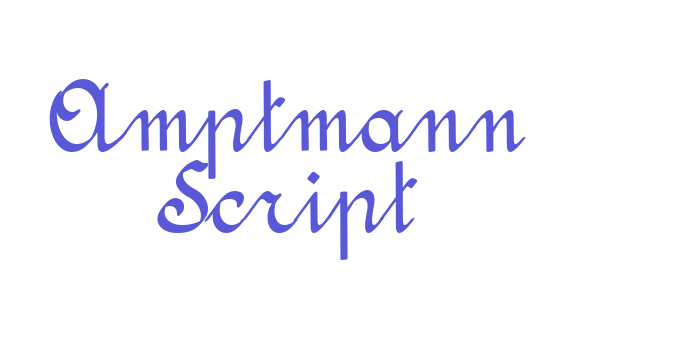 Amptmann Script Font Download