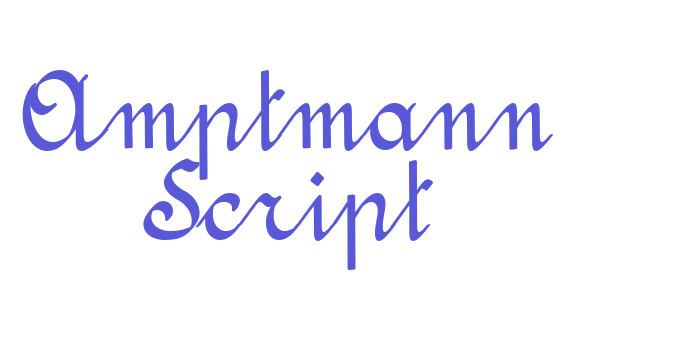 Amptmann Script Font