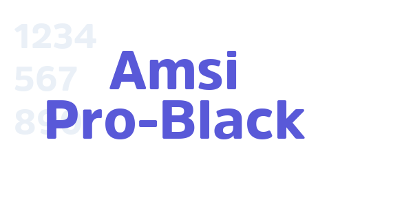 Amsi Pro-Black font free