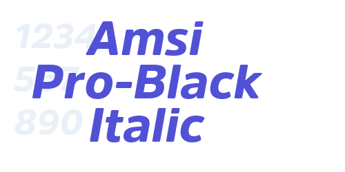 Amsi Pro-Black Italic