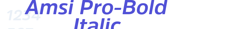 Amsi Pro-Bold Italic-font