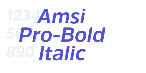 Amsi Pro-Bold Italic