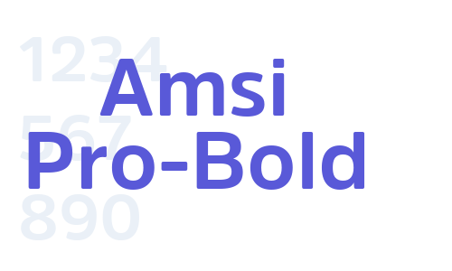 Amsi Pro-Bold Font