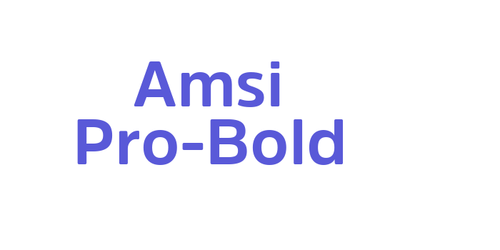 Amsi Pro-Bold Font Download