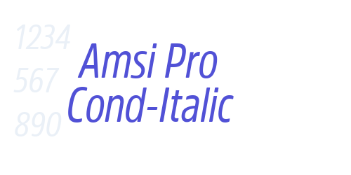Amsi Pro Cond-Italic-font-download