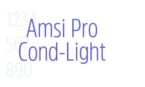 Amsi Pro Cond-Light Font