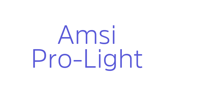 Amsi Pro-Light Font Download