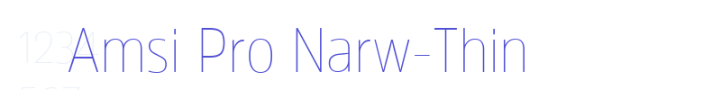 Amsi Pro Narw-Thin-font