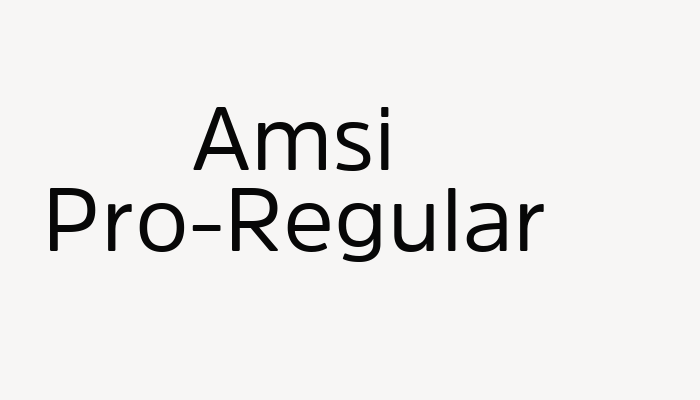 Amsi Pro-Regular font download