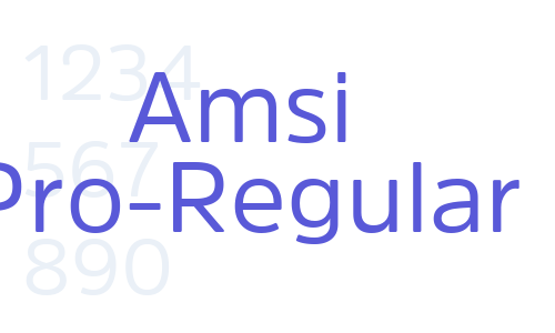 Amsi Pro-Regular Font