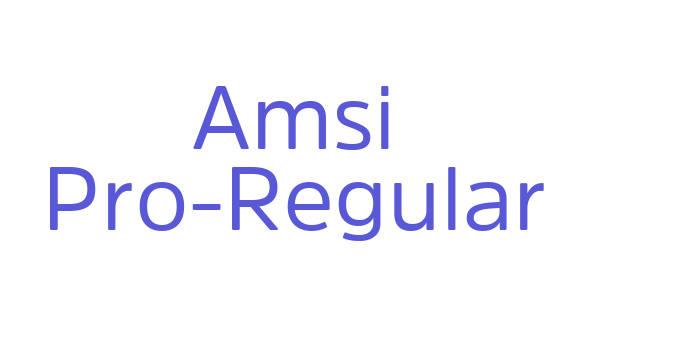 Amsi Pro-Regular Font Download