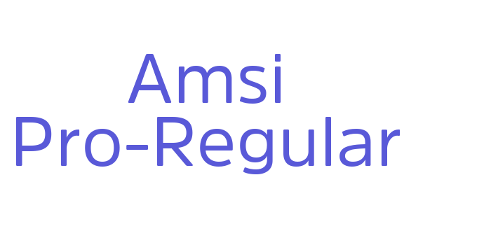 Amsi Pro-Regular Font