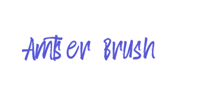 Amster Brush Font