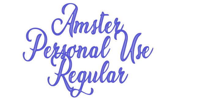 Amster Personal Use Regular Font Download