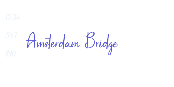 Amsterdam Bridge font