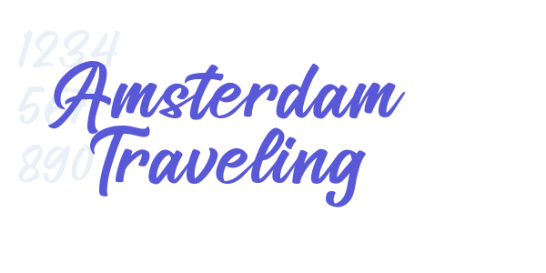 Amsterdam Traveling font free