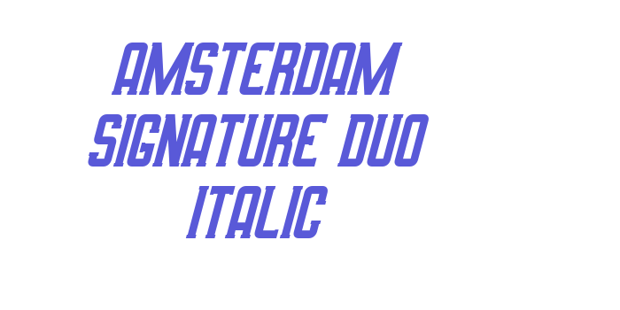 Amsterdam Signature Duo Italic Font Download