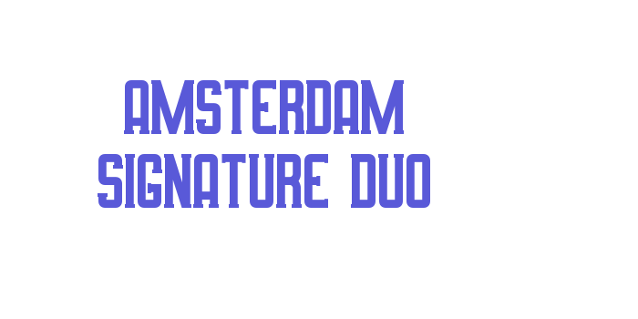 Amsterdam Signature Duo Font Download