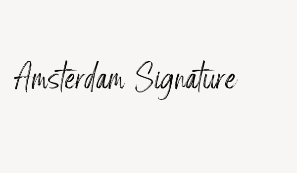 Amsterdam Signature Font