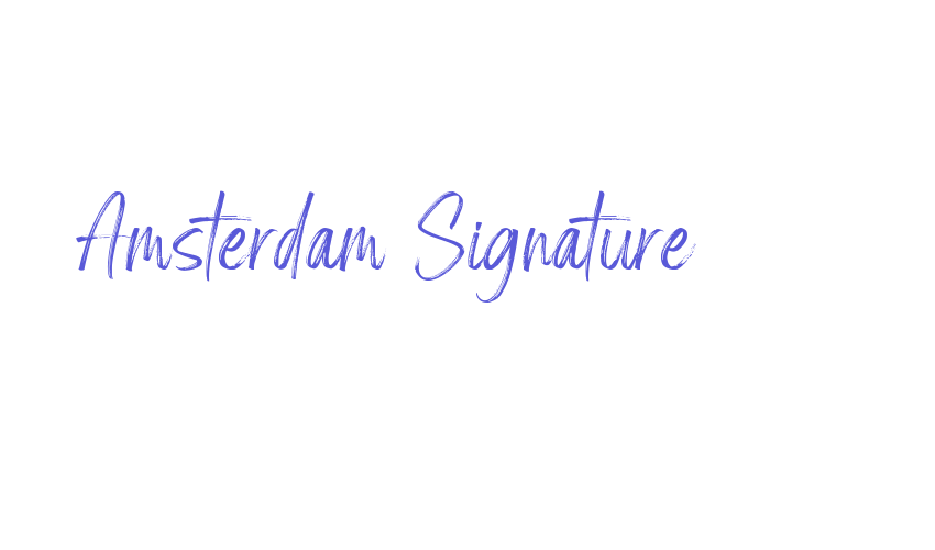 Amsterdam Signature Font Download