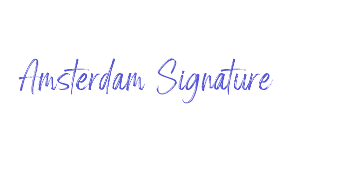 Amsterdam Signature Font Download