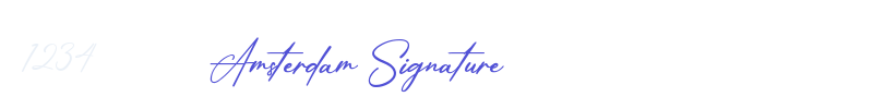 Amsterdam Signature-font
