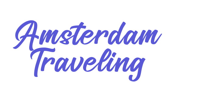 Amsterdam Traveling Font