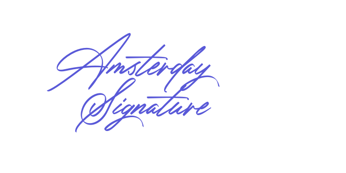 Amsterday Signature Font Download