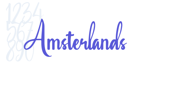 Amsterlands font free