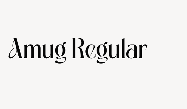 Amug Regular Font