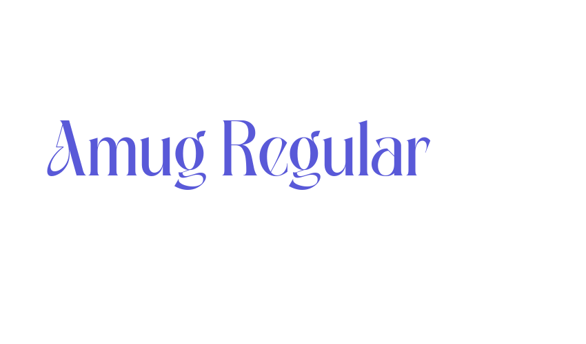 Amug Regular Font