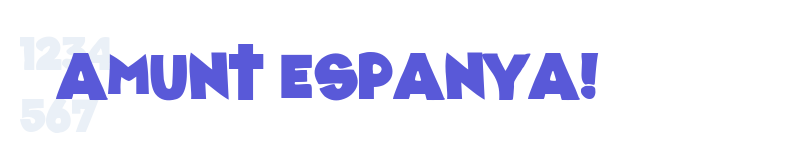 Amunt Espanya!-related font