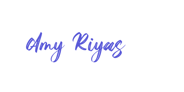 Amy Riyas Font