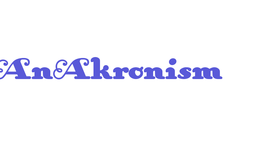 AnAkronism Font Download