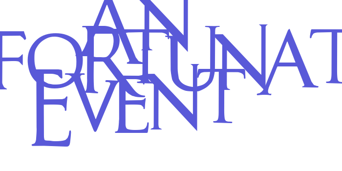 An Unfortunate Event Font Download