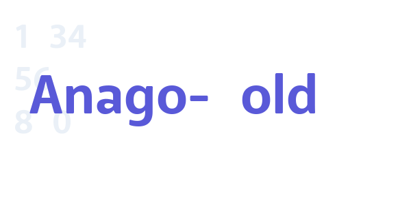 Anago-Bold font free