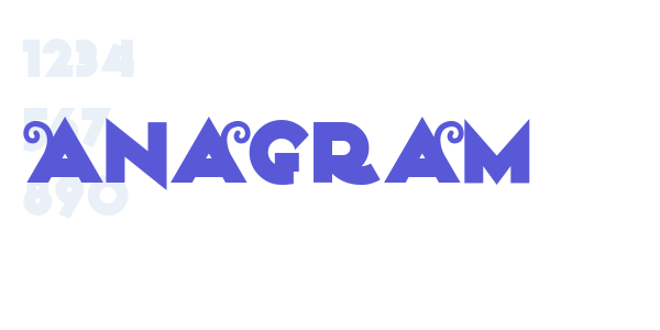 Anagram font free