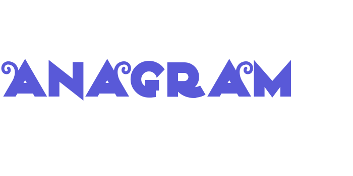 Anagram Font