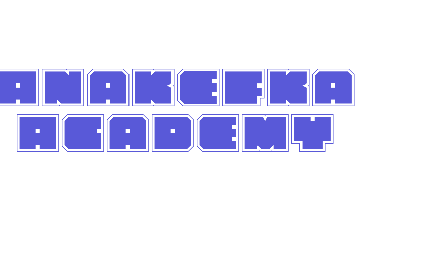 Anakefka Academy Font Download