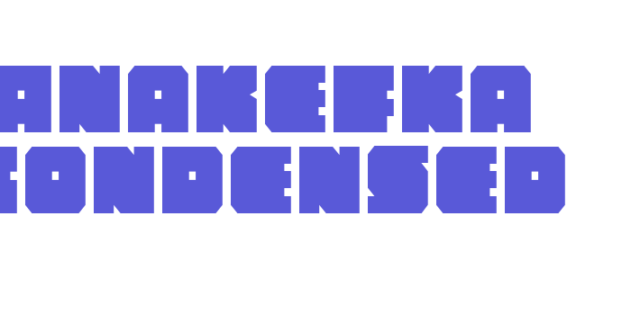 Anakefka Condensed Font