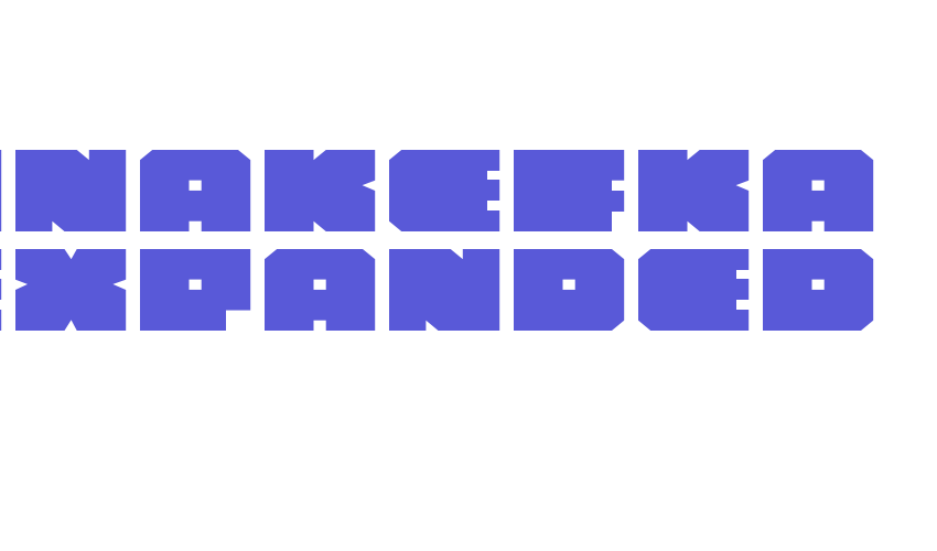 Anakefka Expanded Font Download