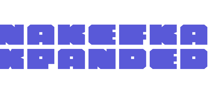 Anakefka Expanded Font Download