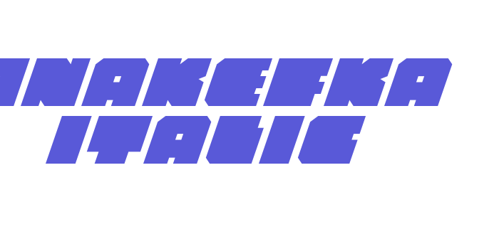 Anakefka Italic Font Download