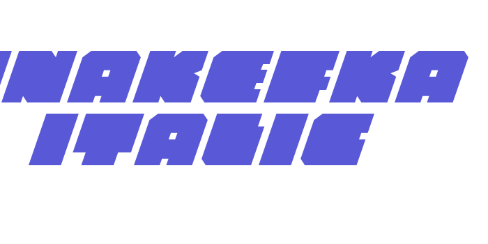 Anakefka Italic Font