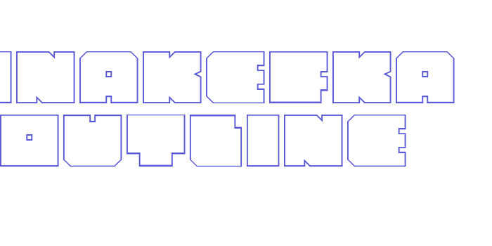 Anakefka Outline Font