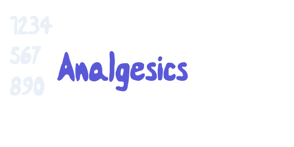 Analgesics font free