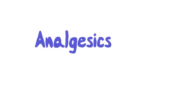 Analgesics Font Download